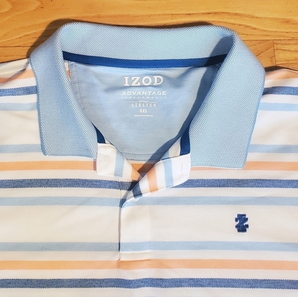 IZOD Advantage Performance Natural Stretch Polo Collared Shirt XXL - Picture 5 of 12